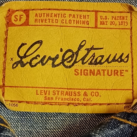 Levi Strauss Signature Ladies Button Front Jean Jacket-Name Detailing, SP - Picture 8 of 12